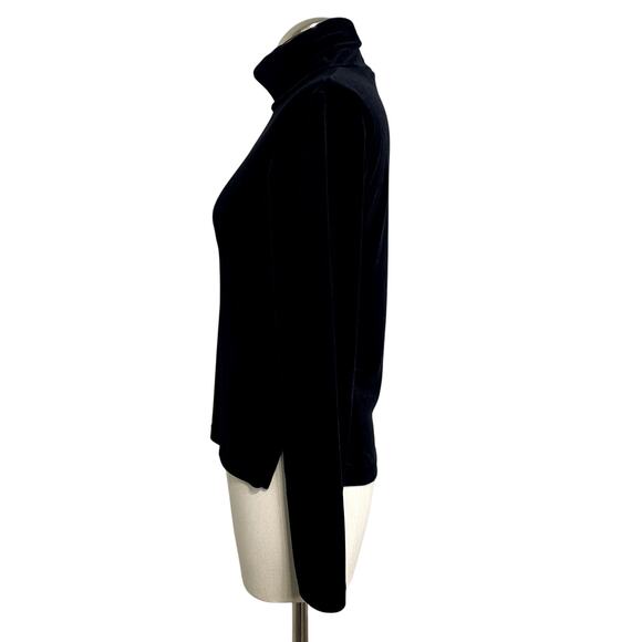 Vintage Sno Skins Chic Velvet 90's Grunge Gothic Minimalist Turtle Neck - Picture 9 of 16
